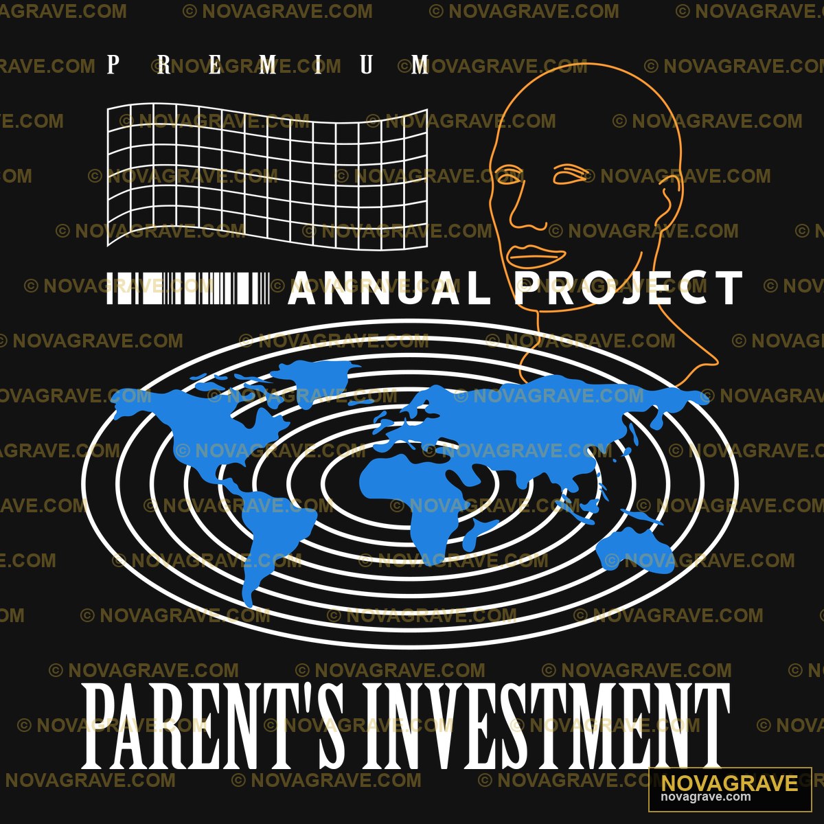Annual Project World Map & Head DTF Design PNG