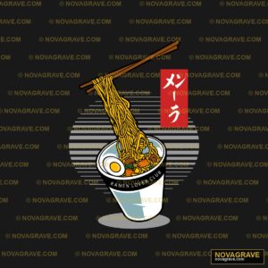 A Bowl Of Noodles With Chops And Chopsticks Animals Wildlife - DTF Ontwerp