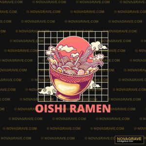 A Bowl Of Noodles With The Word Oh Ramen Animals Wildlife - DTF Ontwerp