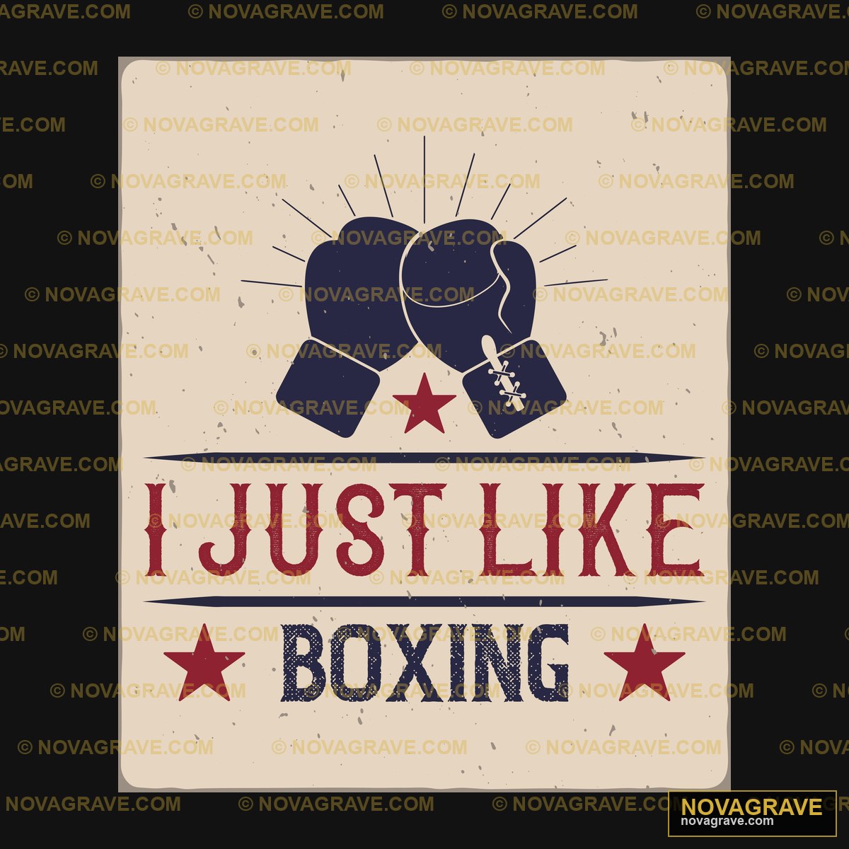 A Boxing Poster With Two Gloves And The Words Sports Fitness - DTF Ontwerp
