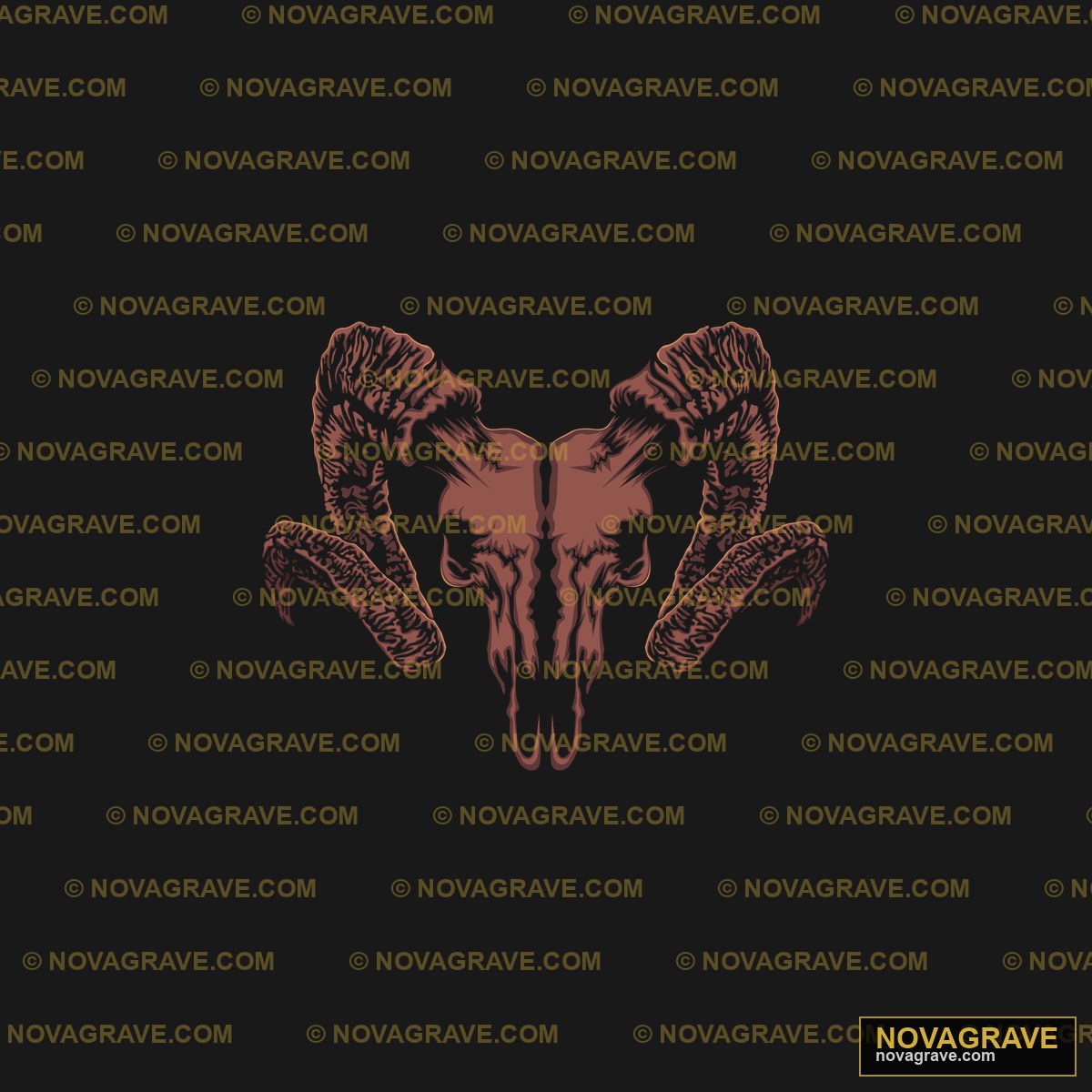 A Brown And White Ram Other Designs - DTF Transfer Design