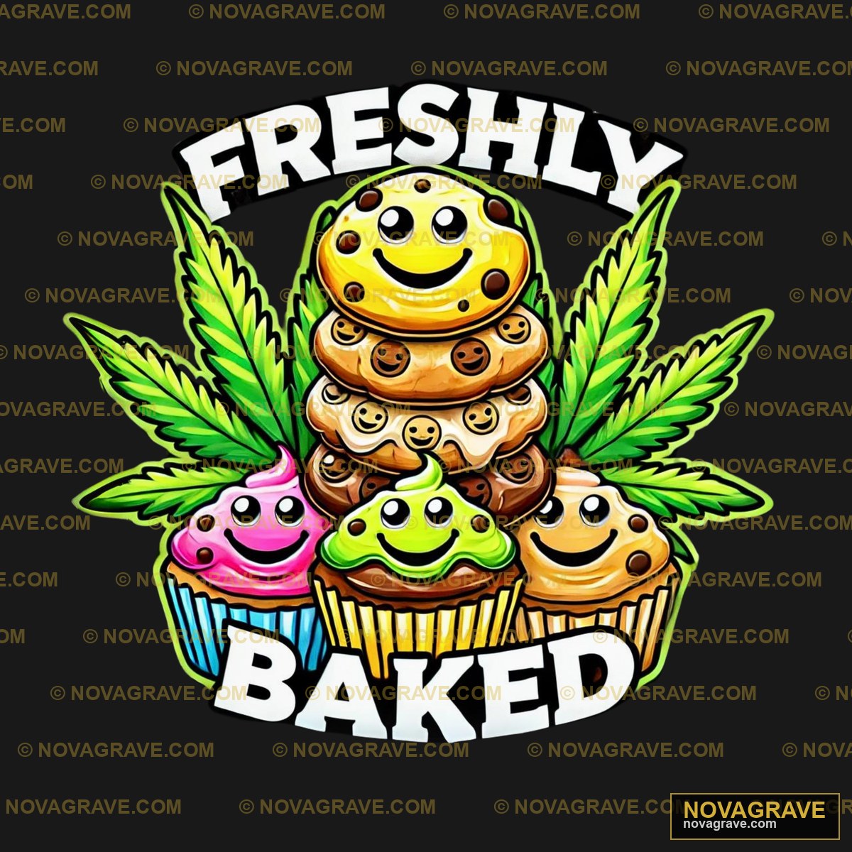 A Bunch Of Cupcakes With The Words Freshy Bak Typography Slogans - DTF Ontwerp