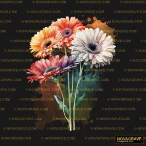 A Bunch Of Flowers Nature Botanical - DTF Ontwerp