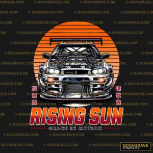 A Car With The Wordsring Sonin Chinese Nature Botanical - Design DTF