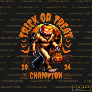 A Cartoon Character Holding A Pumpkin And A P Seasonal Holiday - DTF Ontwerp