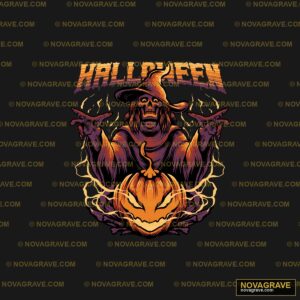 A Cartoon Character In A Witches Hat And A Pu Seasonal Holiday - DTF Transfer Design