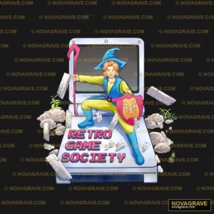 A Cartoon Character Is Standing On A Laptop Other Designs - DTF Transfer Design