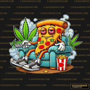 A Cartoon Character Sitting In A Chair With A Other Designs - DTF Transfer Design