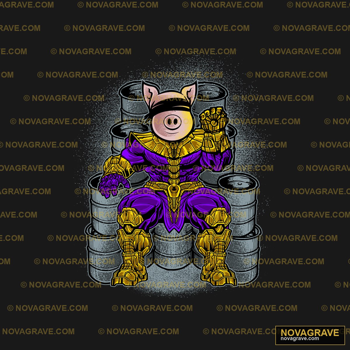 A Cartoon Character Sitting On A Barrel With Animals Wildlife - DTF Transfer Design