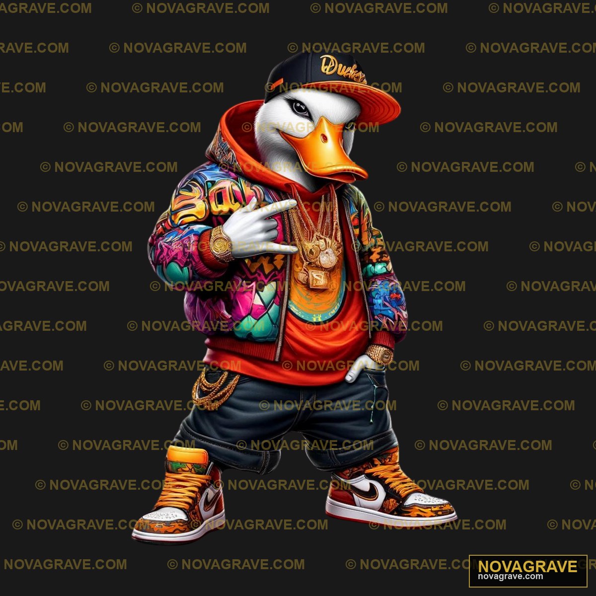A Cartoon Character Wearing A Hat And Jacket Other Designs - DTF Ontwerp