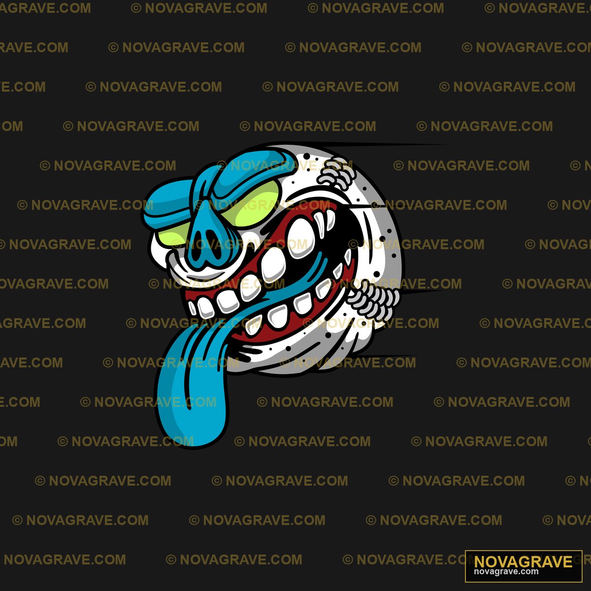 A Cartoon Character With A Blue Hat And A Blu Other Designs - DTF Transfer Design
