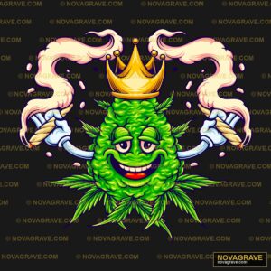 A Cartoon Character With A Crown And Two Hand Animals Wildlife - DTF Transfer Design