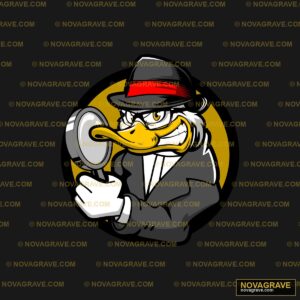 A Cartoon Character With A Magni And A Hat Other Designs - Design DTF