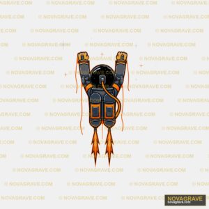 Astronaut Jetpack DTF Design SVG - Space Adventure Graphic