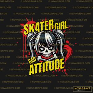 A Cartoon Character With A Skull Face And A R Streetwear Urban - Design DTF