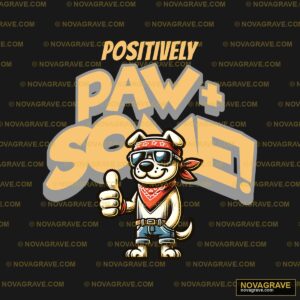 A Cartoon Dog Wearing Sunglasses And A Banda Animals Wildlife - DTF Transfer Design