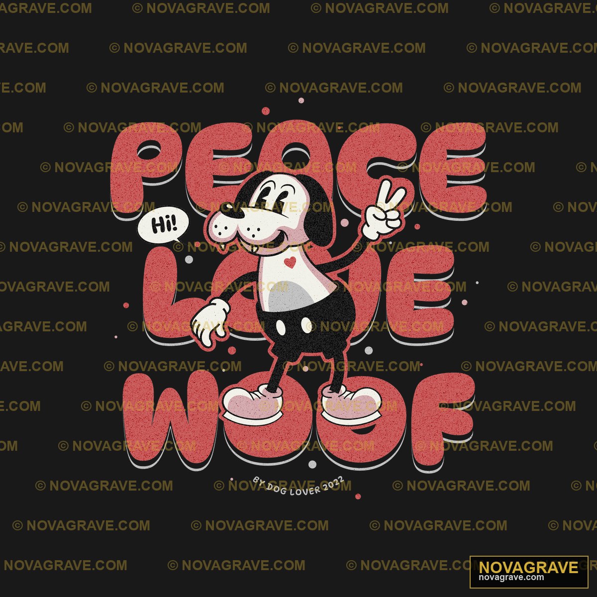 A Cartoon Dog With A Speech Bubble Animals Wildlife - DTF Transfer Design