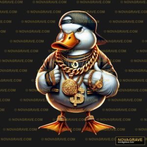 A Cartoon Duck Wearing A Hat And A Scarf Other Designs - DTF Ontwerp