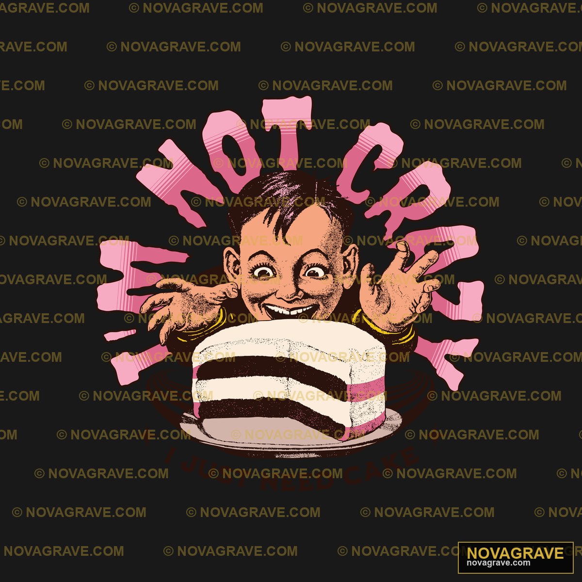 A Cartoon Of A Woman With A Cake Other Designs - Design DTF