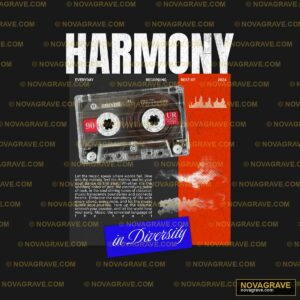 A Cassette With The Words Harmony On It Retro Vintage - DTF Transfer Design