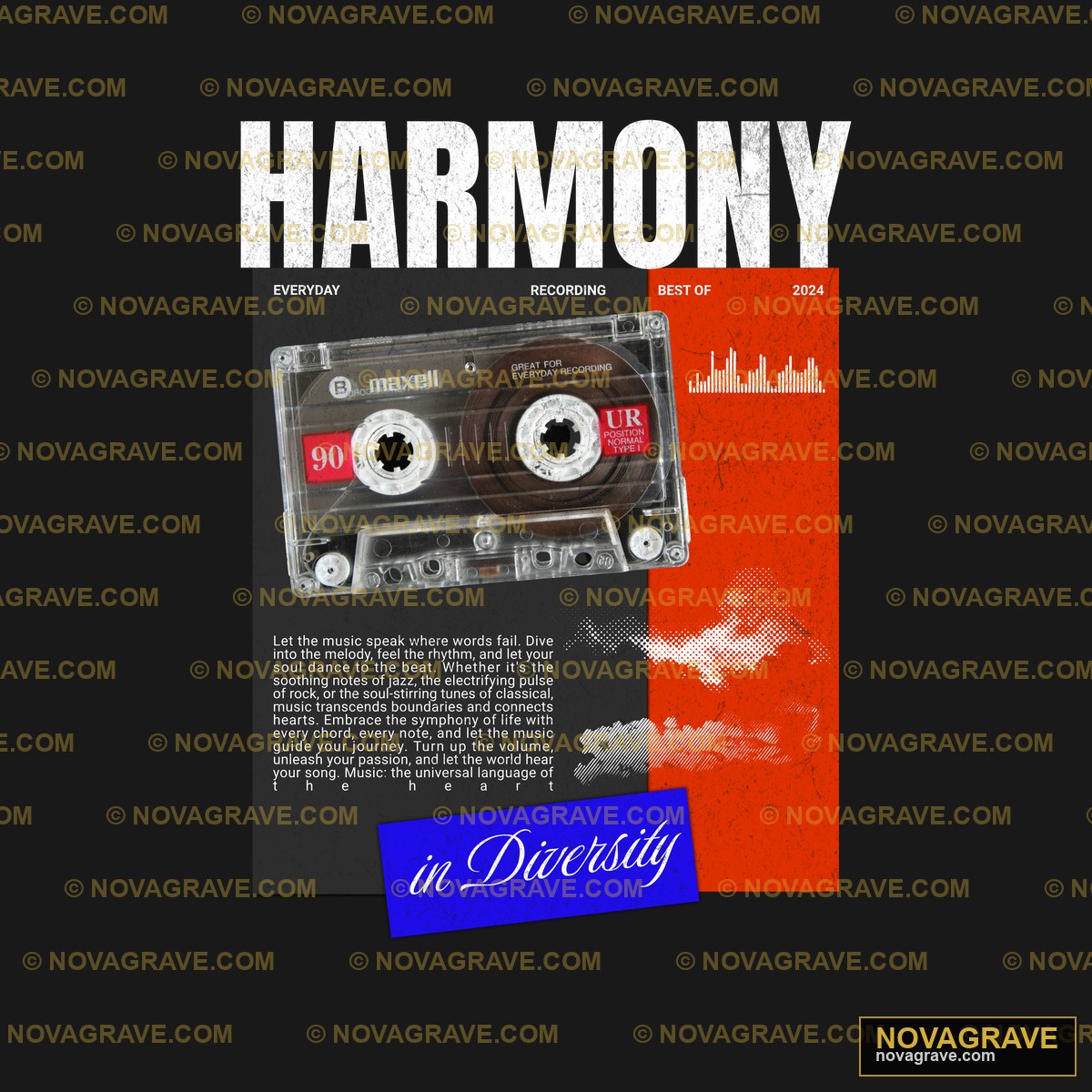 A Cassette With The Words Harmony On It Retro Vintage - DTF Transfer Design
