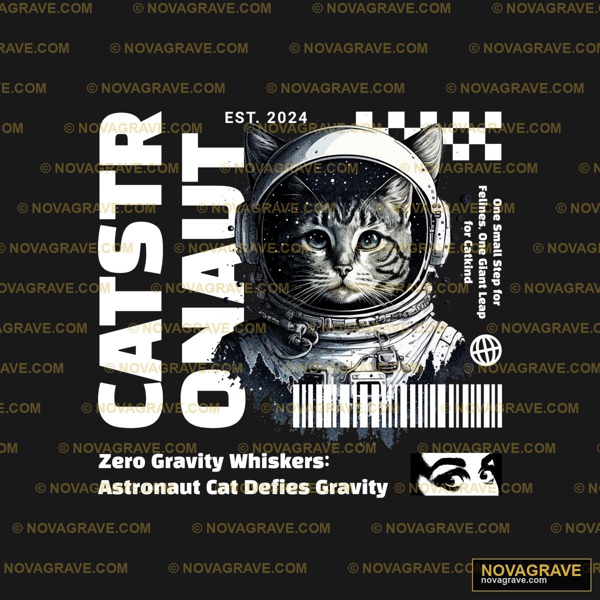 A Cat Wearing An Astronauts Helmet And The Wo Animals Wildlife - DTF Transfer Design