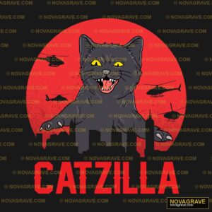 A Cat With A Helicopter In The Background Animals Wildlife - DTF Transfer Design