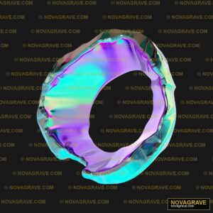 A Circular Object With A Rainbow Colored Surf Sports Fitness - Design DTF
