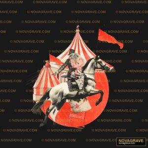 A Circus Scene With A Woman Riding A Horse Animals Wildlife - Design DTF