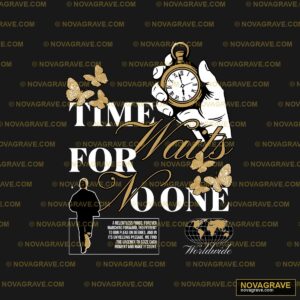 A Clock With A Hand Holding A Clock Other Designs - DTF Transfer Design
