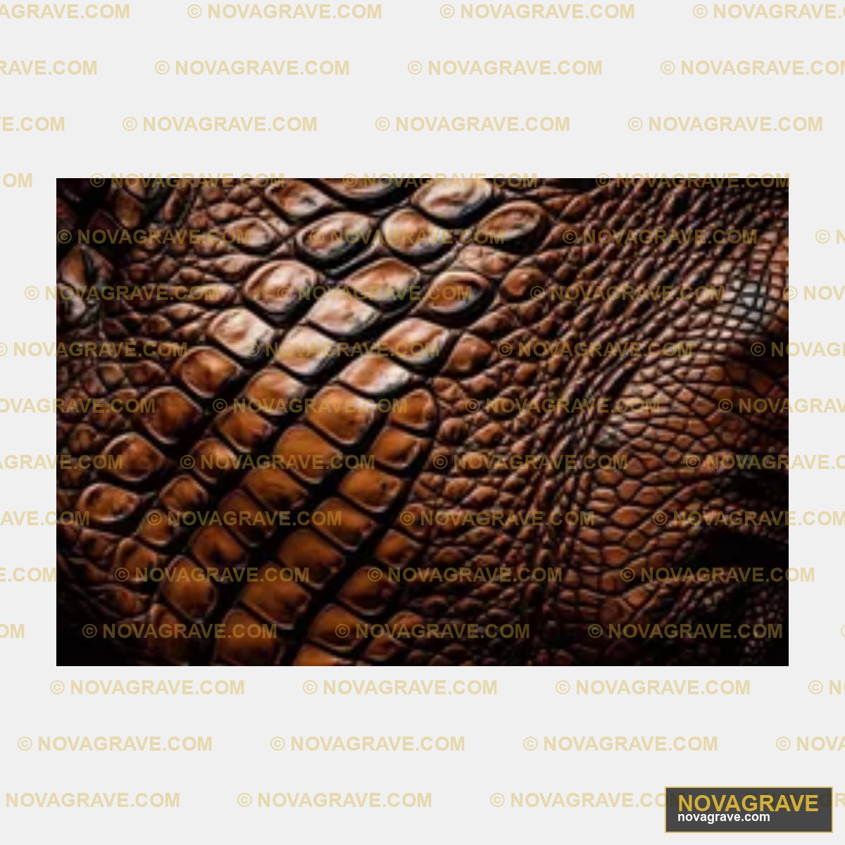 A Close Up Of A Brown Alligators Skin Animals Wildlife - DTF Ontwerp