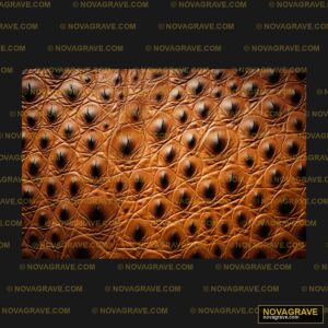 A Close Up Of A Brown Leather Texture Typography Slogans - DTF Transfer Design