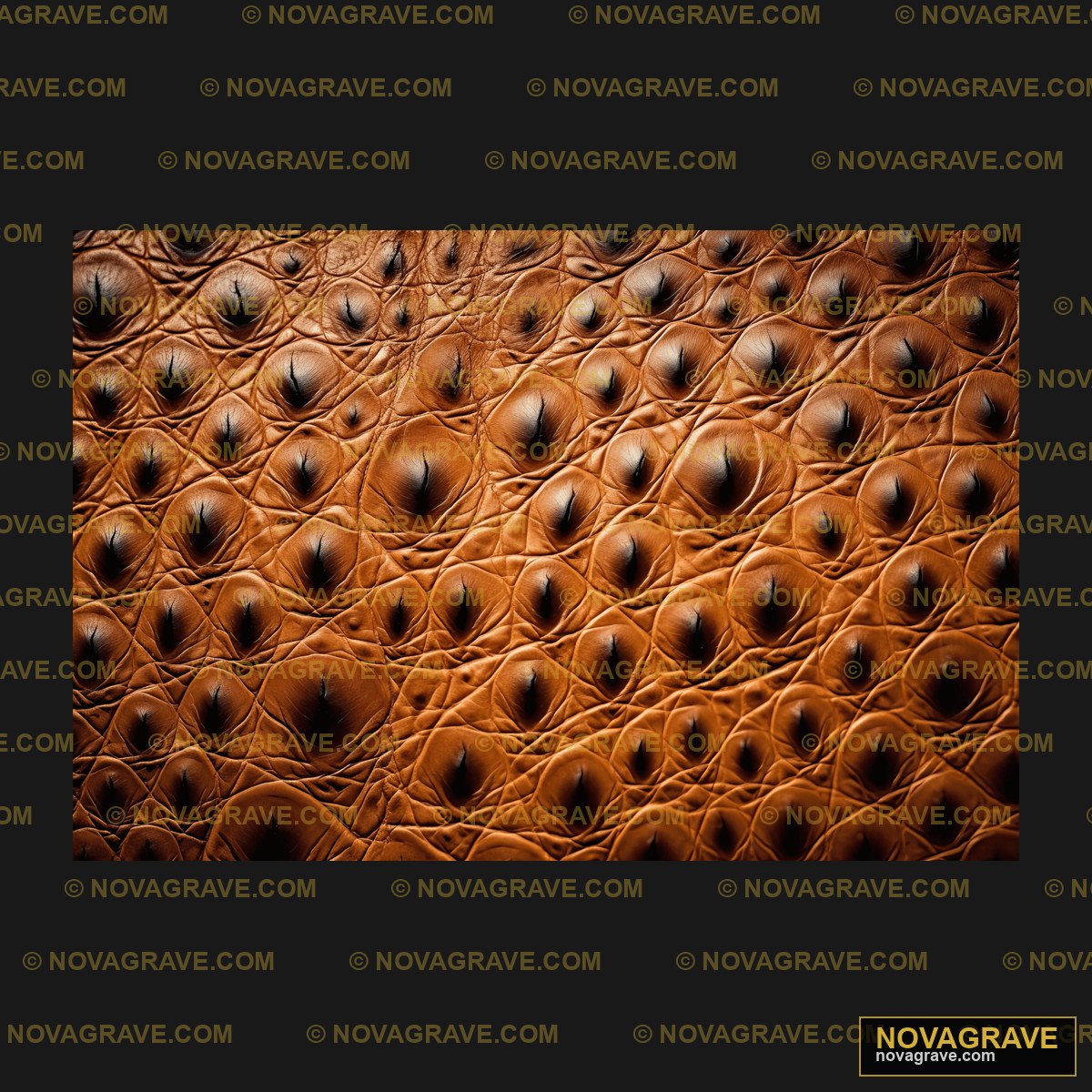 A Close Up Of A Brown Leather Texture Typography Slogans - Design DTF
