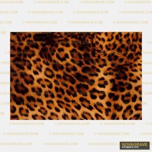 A Close Up Of A Leopard Print Fabric Animals Wildlife - DTF Transfer Design