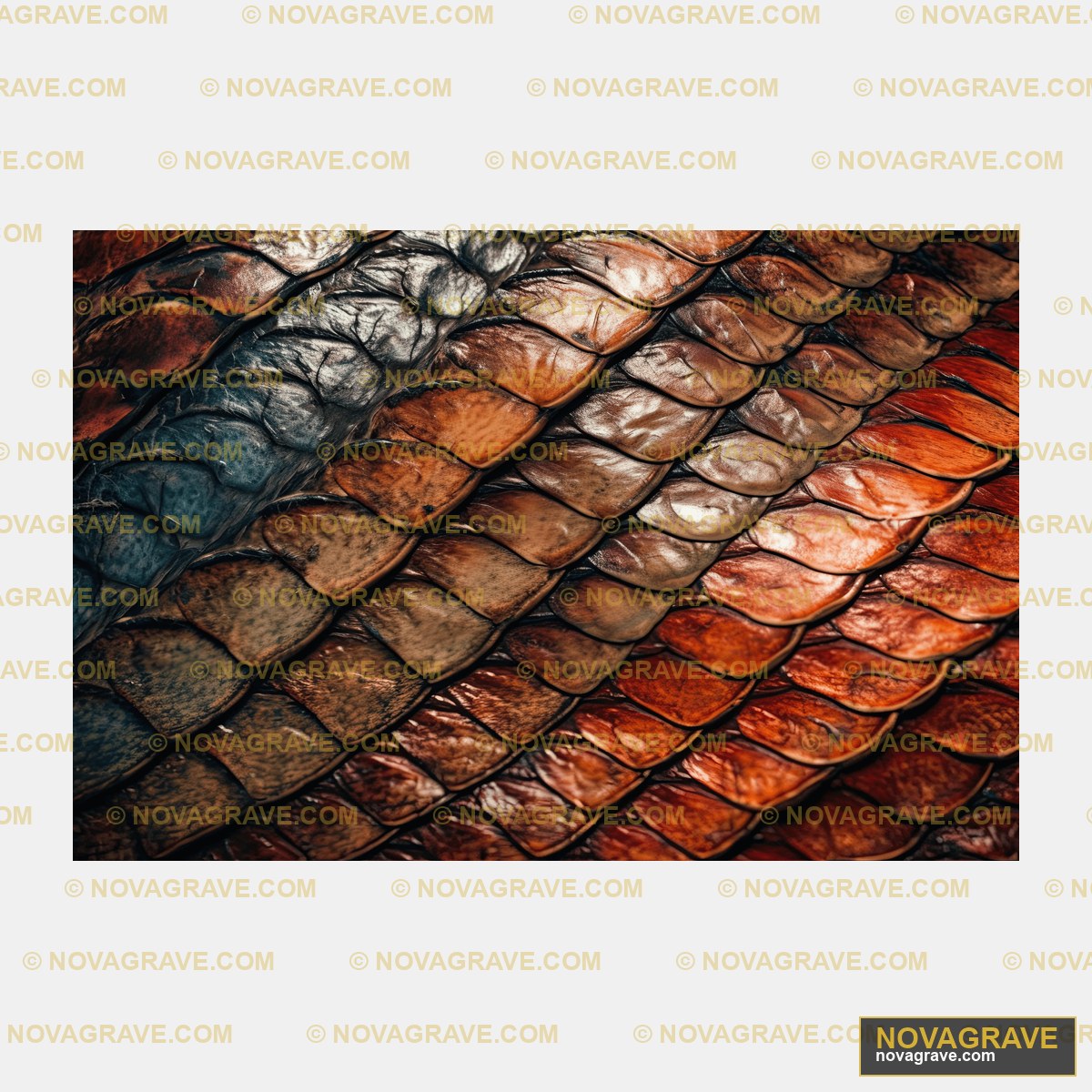 A Close Up Of A Snake Skin Animals Wildlife 2 - DTF Ontwerp
