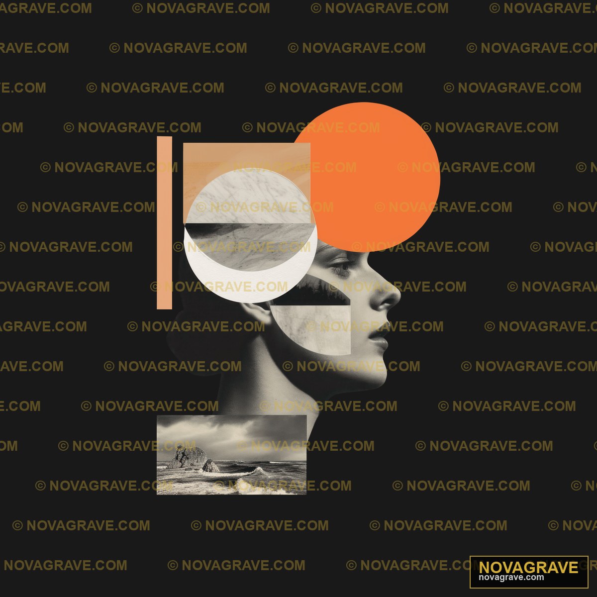 Abstract Face Collage DTF Design PNG | Instant Download
