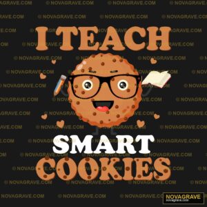 A Cookie With Glasses And A Book In The Middl Professions - Design DTF