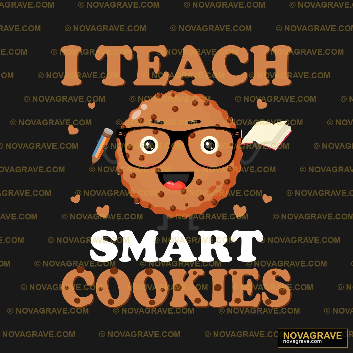 A Cookie With Glasses And A Book In The Middl Professions - Design DTF