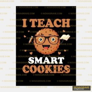 A Cookie With Glasses And A Book That Says I Professions - Design DTF