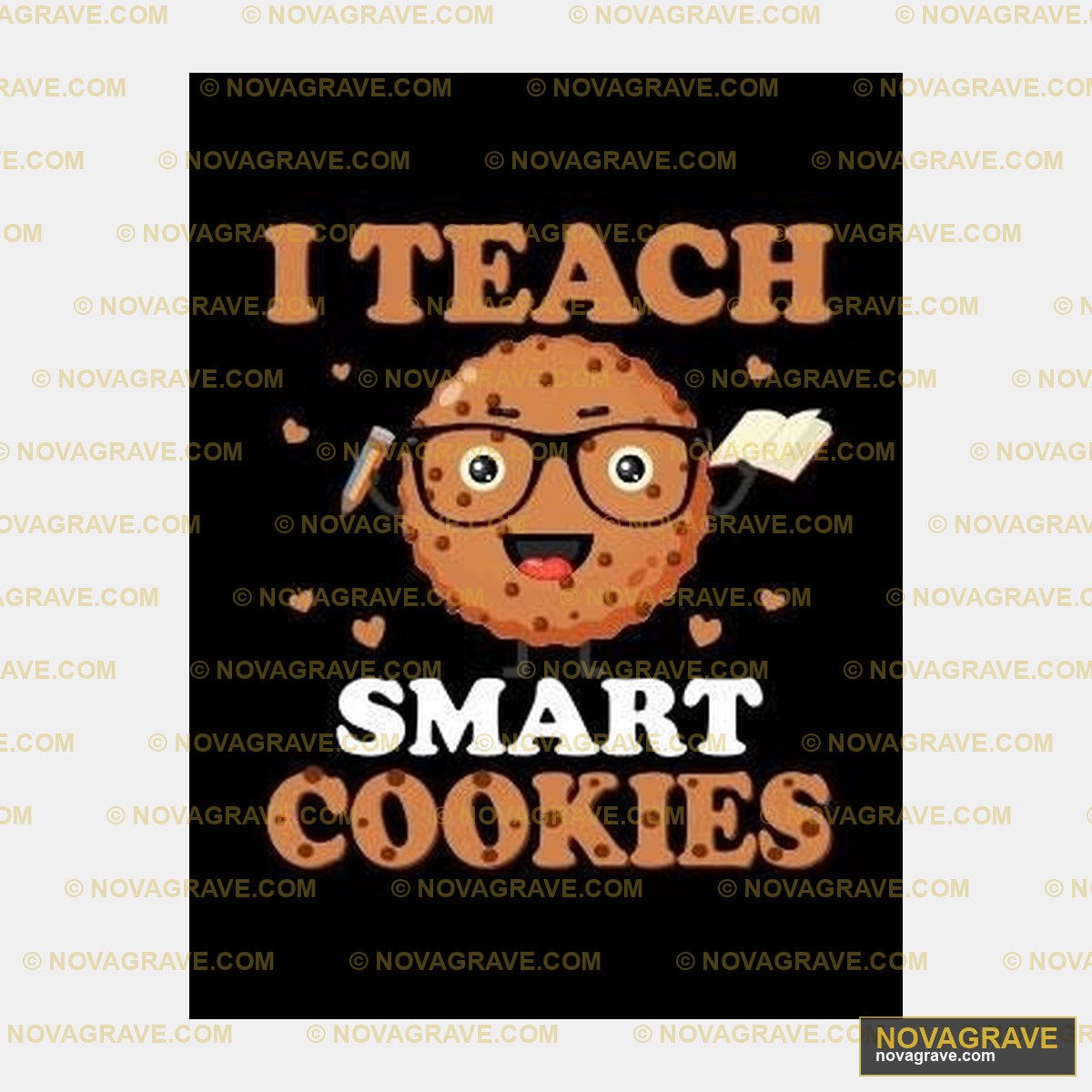 A Cookie With Glasses And A Book That Says I Professions - Design DTF