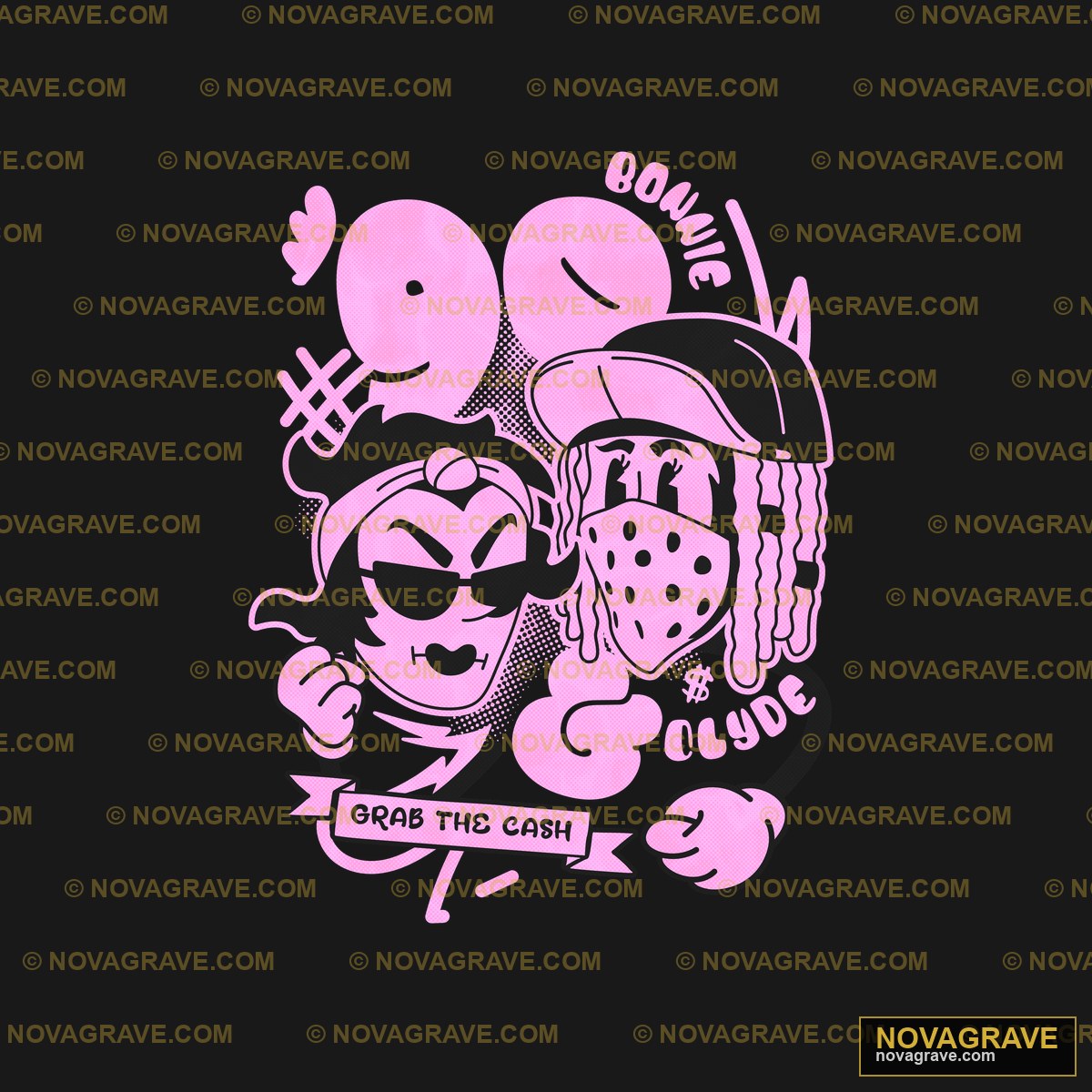 A Couple Of Cartoon Characters Hugging Other Designs 2 - DTF Ontwerp