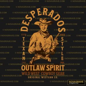 Desperados Texas Outlaw Spirit Cowboy DTF Design PNG