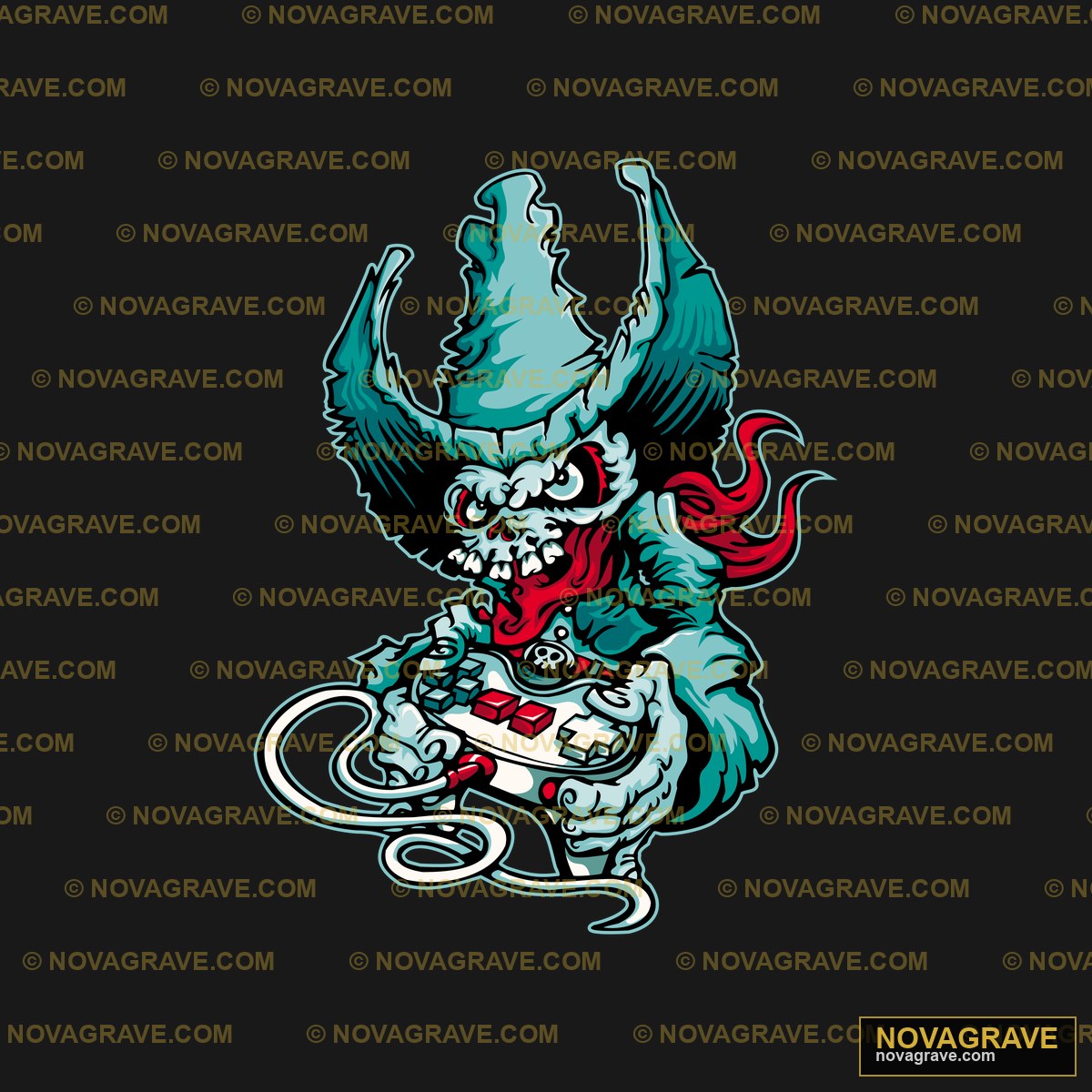 A Devil With A Red Bow And A Red Bow Other Designs - DTF Transfer Design
