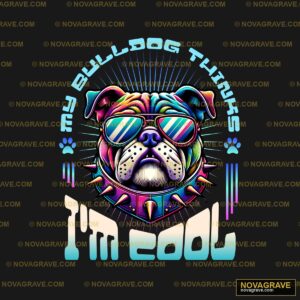 A Dog Wearing Sunglasses And A Tie With The W Animals Wildlife - Design DTF