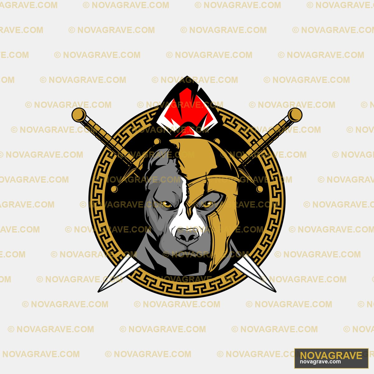A Dog With A Sword And A Crown Animals Wildlife - DTF Ontwerp