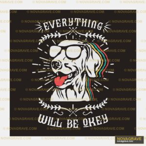 A Dog With Glasses And A Rainbow Animals Wildlife - DTF Transfer Design