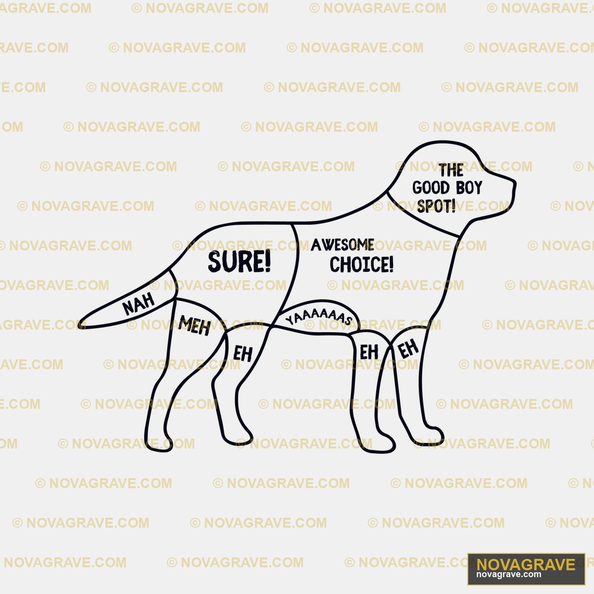 A Dog With The Wordsthe Good Dogand The Good Animals Wildlife - DTF Transfer Design