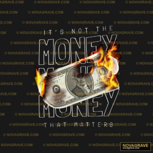 A Dollar With A Burning Dollar On It Other Designs - Design DTF