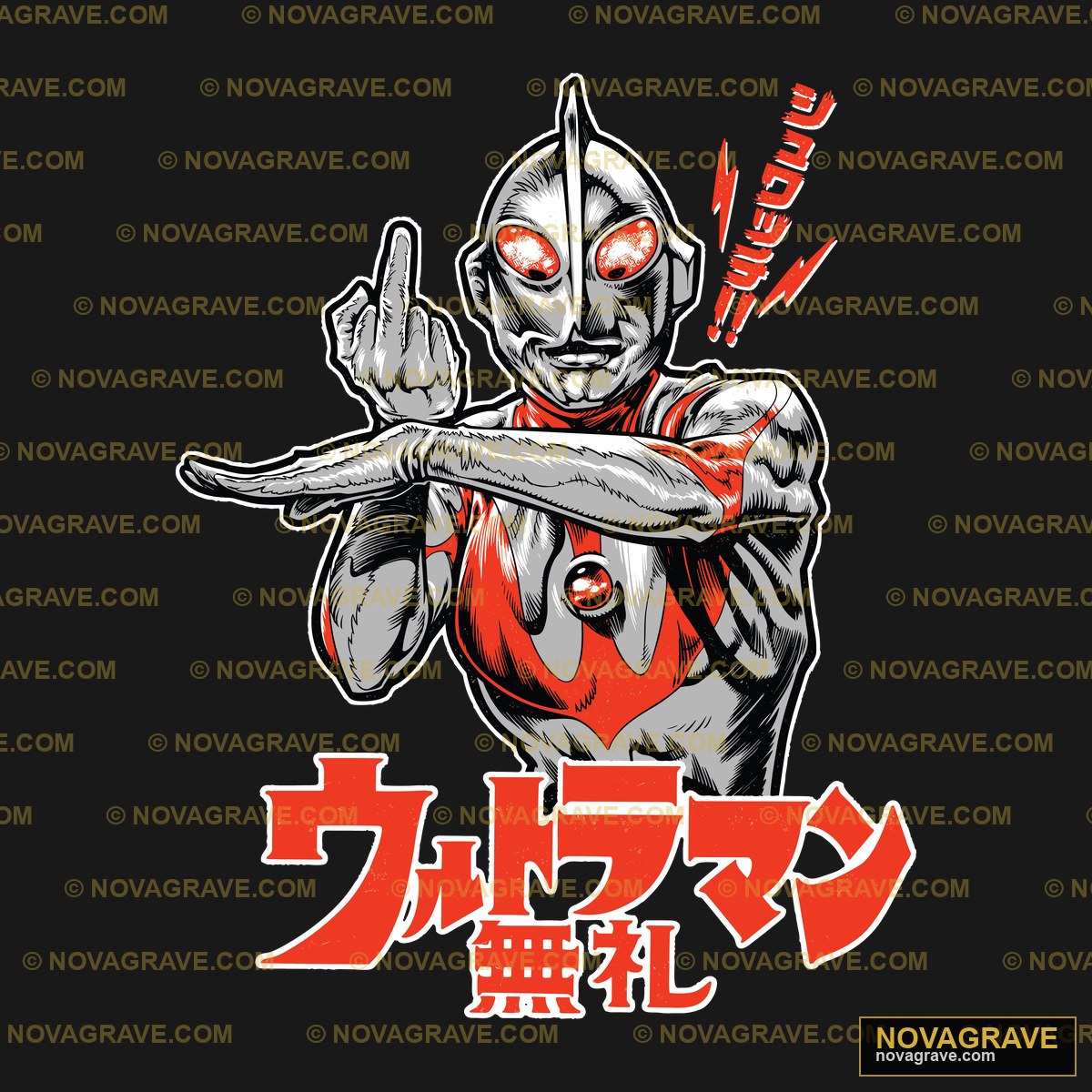 A Drawing Of A Man In A Red And Black Outfit Other Designs - DTF Transfer Design