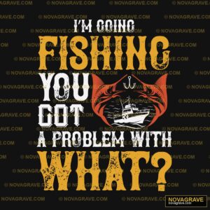 A Fish With The Words Fishing What Animals Wildlife - DTF Ontwerp